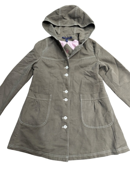 Mon Petit Jackets & Blazers - Mon Petit Oiseau Olive Corduroy Hooded Jacket Petite Cottagecore Utility Coat